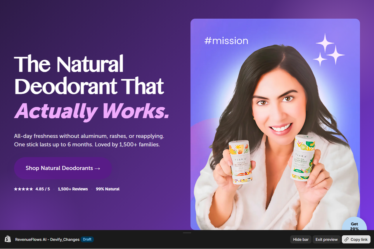 Hero — The NaturalDeodorant ThatActually Work