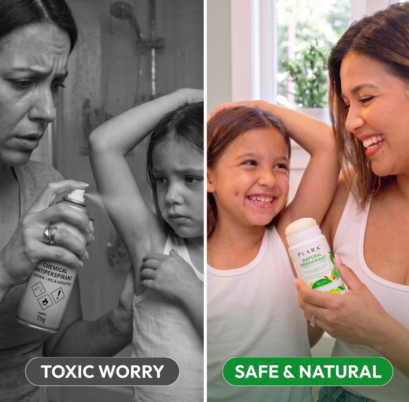 Toxin-free — TIARA Melon & Cucumber natural deodorant, safe and natural for your whole family